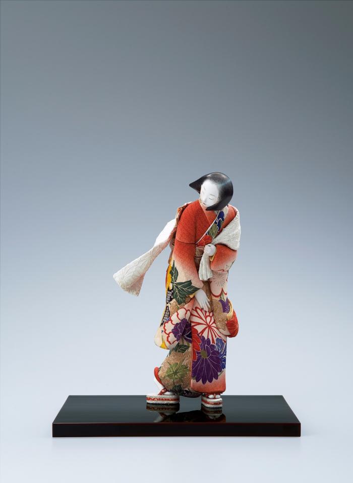 木芯桐塑木目込「春一番」
