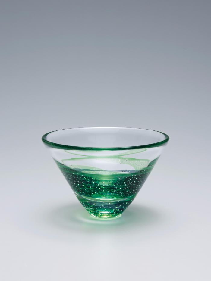 宙吹き花器「輪」