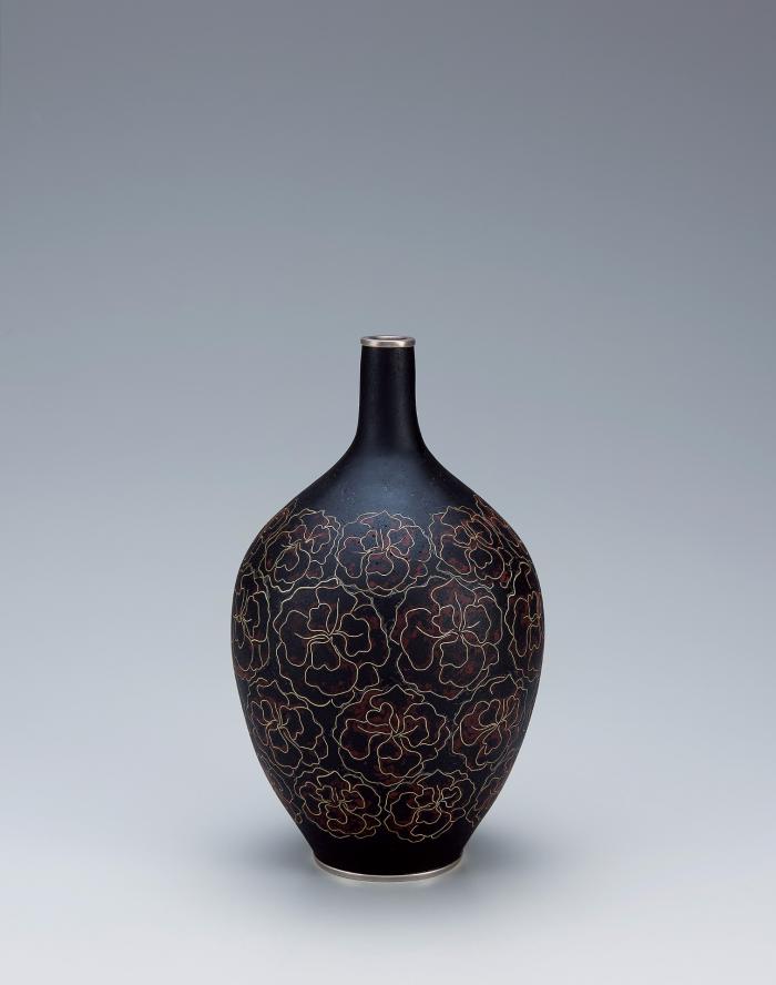 泥七宝花入「薫韻」