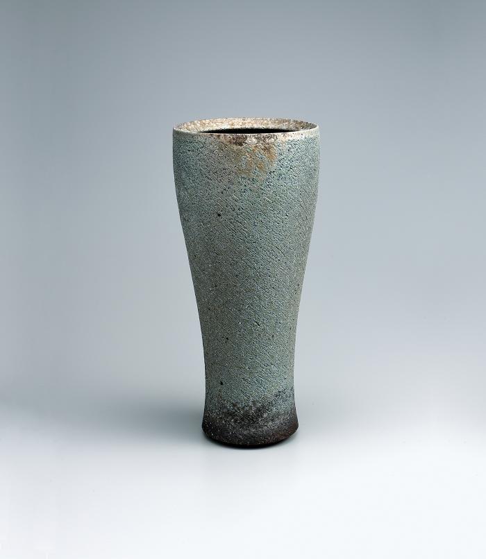 窯変筒花器