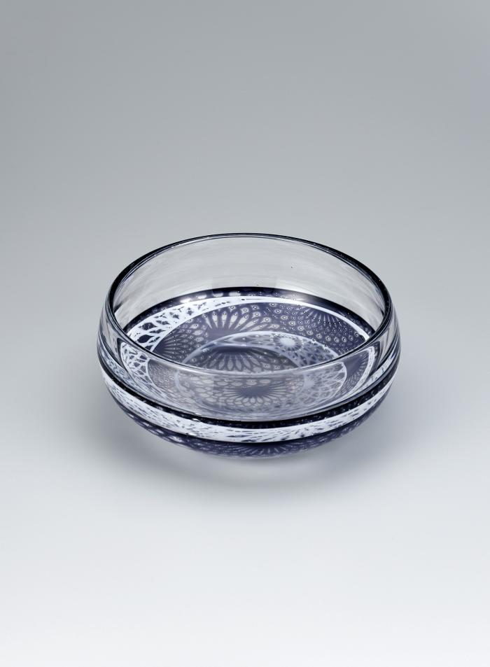 宙吹き菓子鉢「合せ」