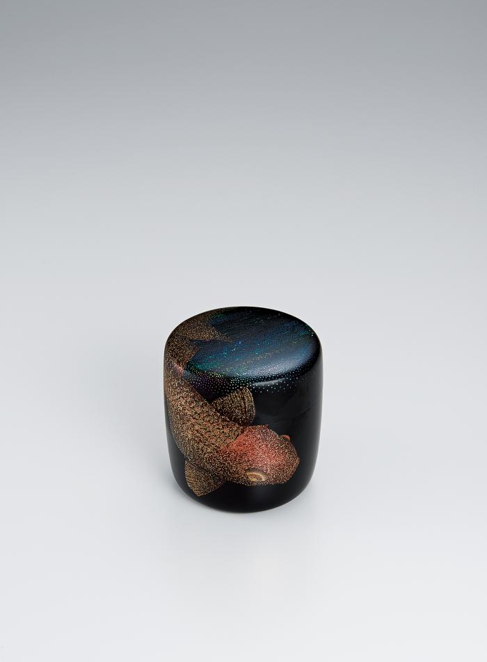 切貝蒔絵棗「金魚」