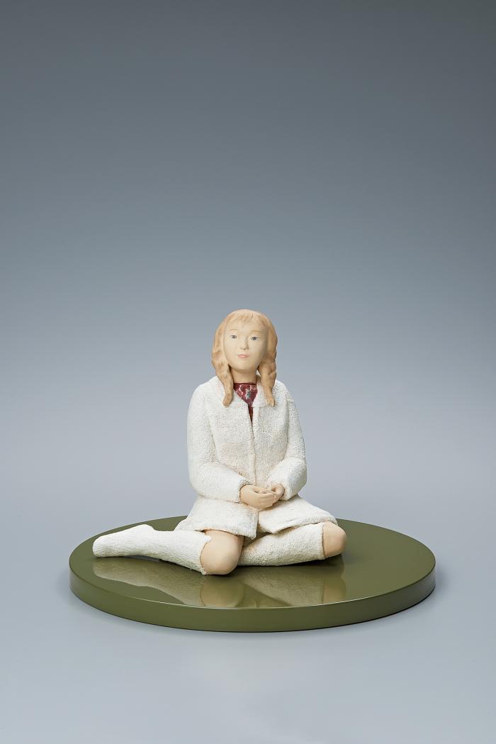 木彫木目込「浅春」