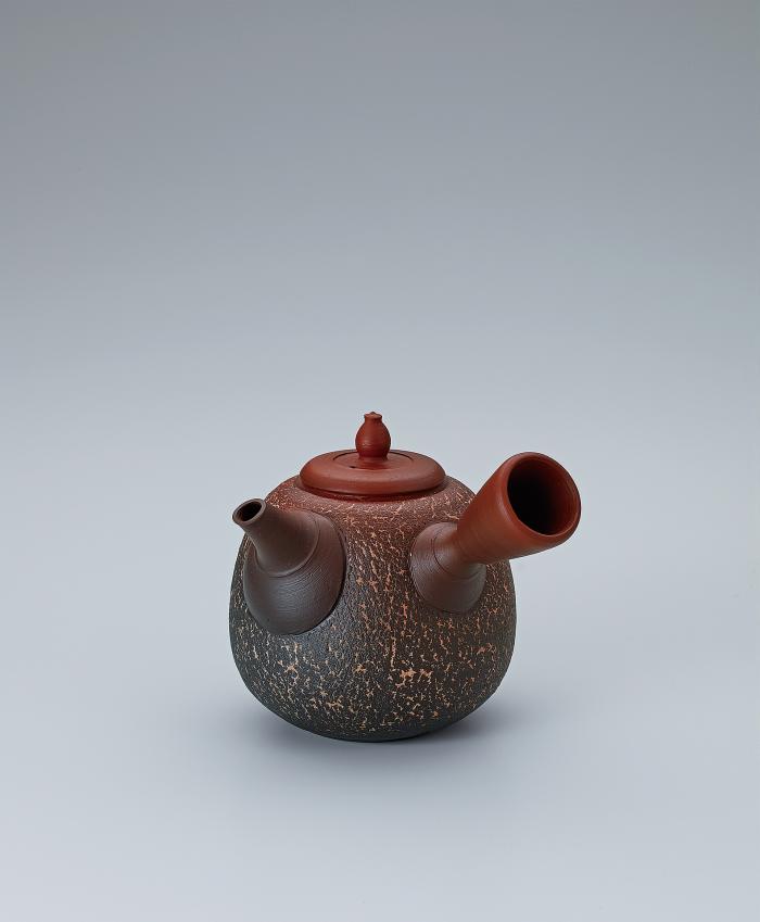 窯変象嵌茶注