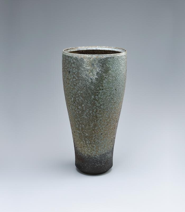窯変筒花器