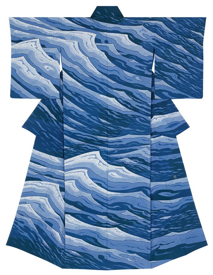 友禅訪問着「うねり」