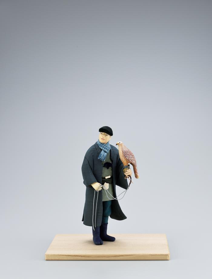 木芯桐塑木目込「以心伝心」