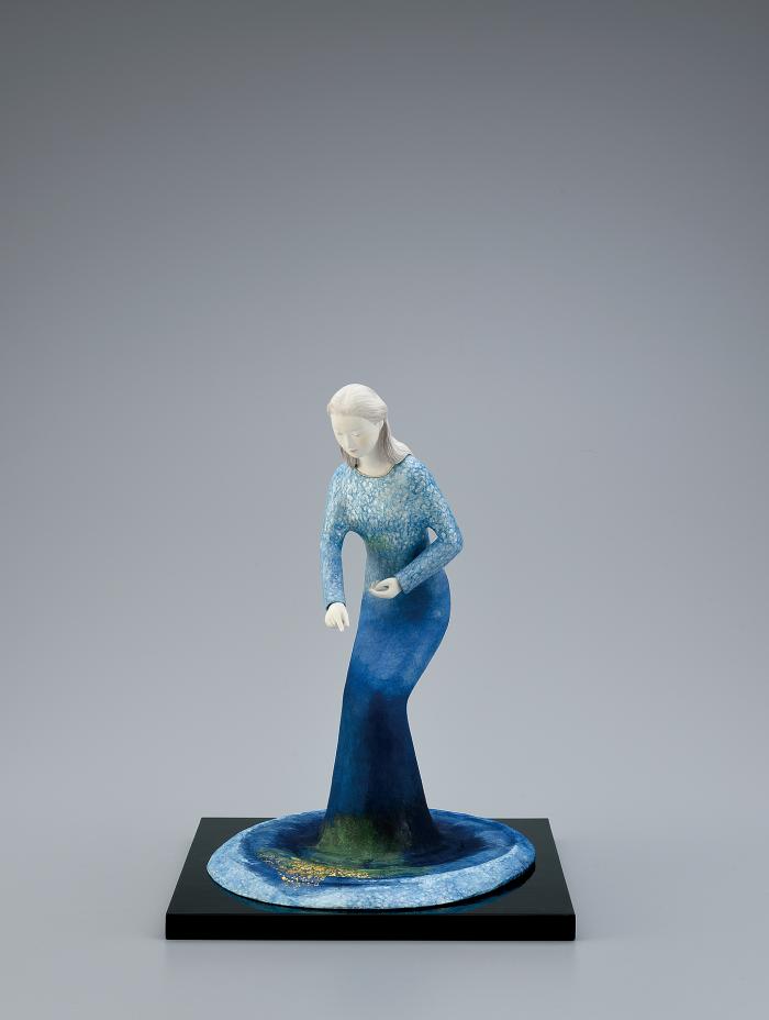 木芯桐塑紙貼「湖の精」