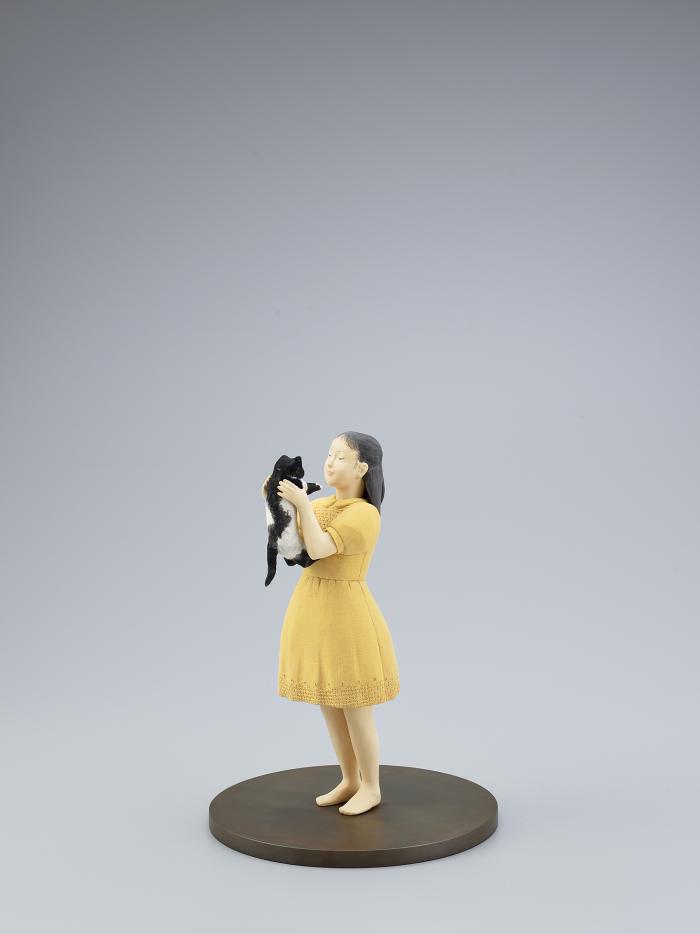 木彫木目込「私のおとうと」