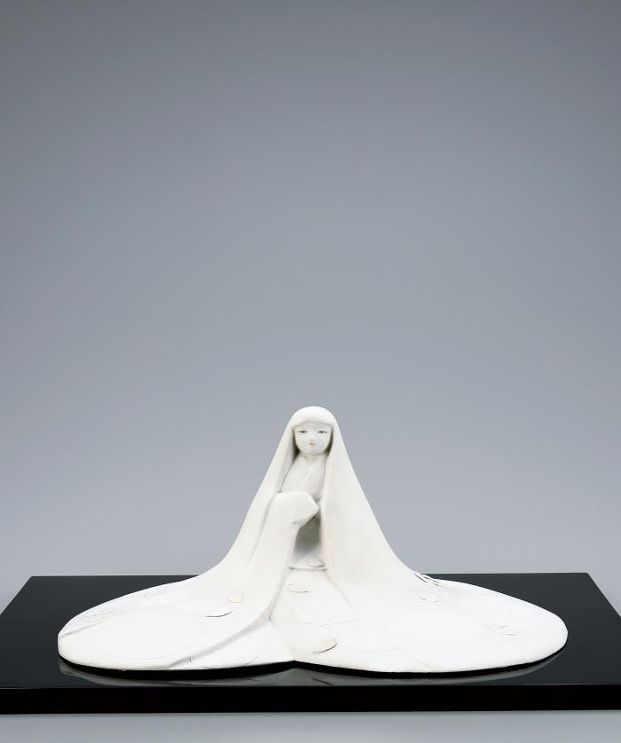 木彫彩色「花」