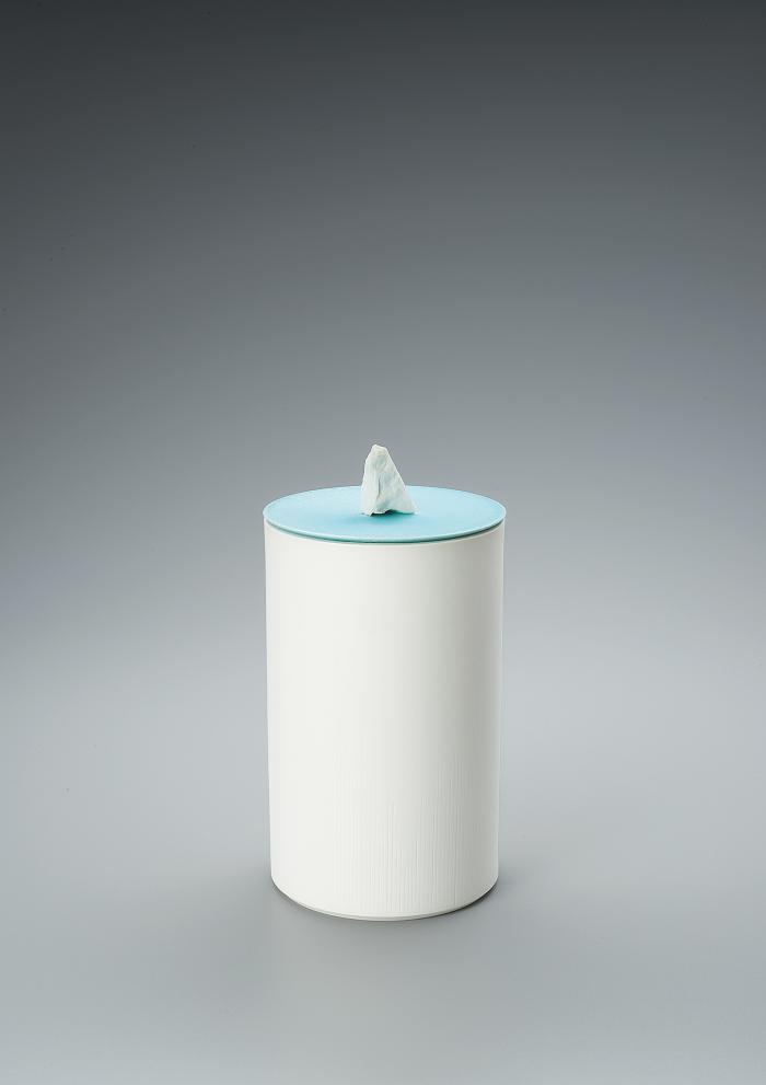 氷青釉蓋器「白夜」