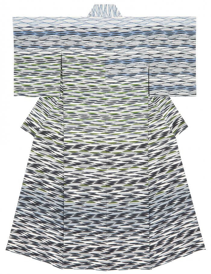 型絵染着物「運河」