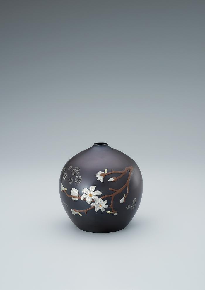 高肉象嵌花器「こぶし」