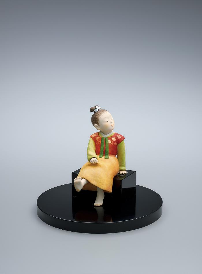 木彫紙貼「春陽」