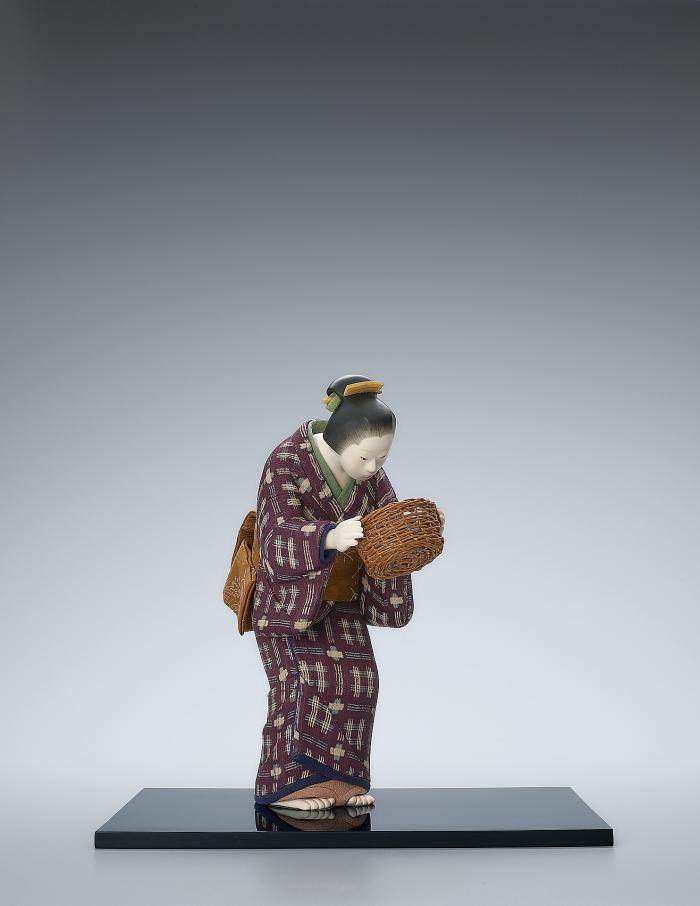 木芯桐塑木目込「初茄子」