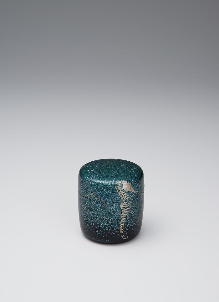 青貝蒔絵棗「海」