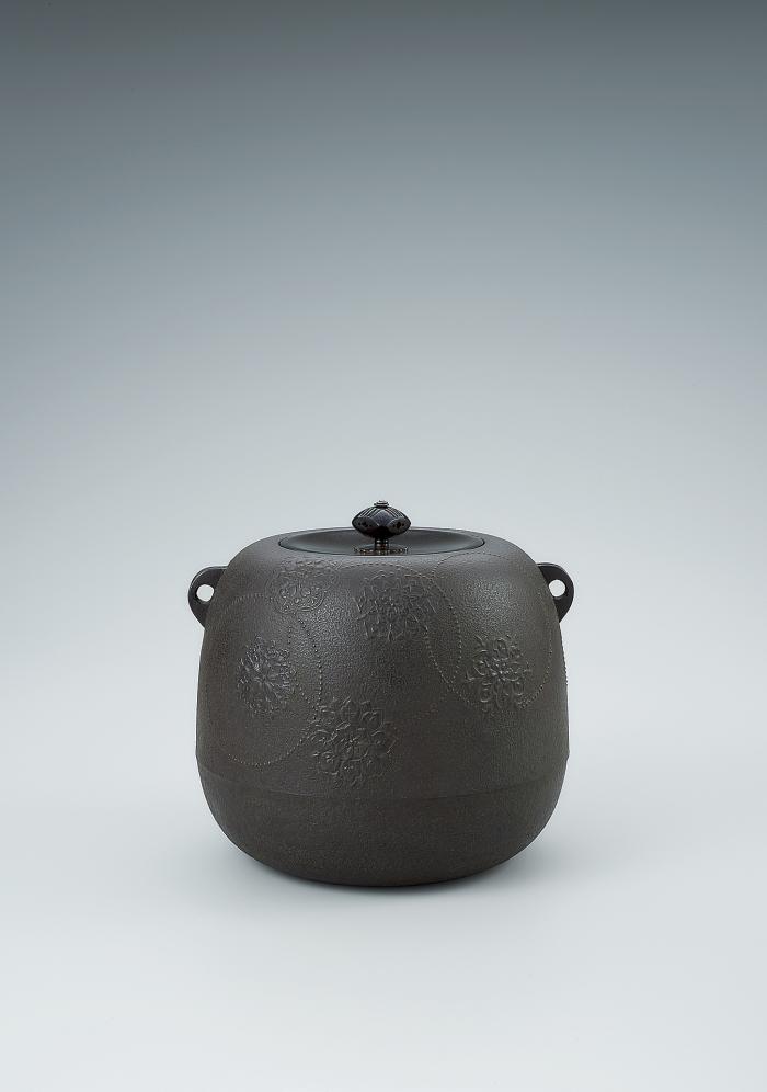 団華文棗釜