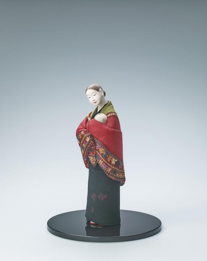 木彫木目込「まなざし」