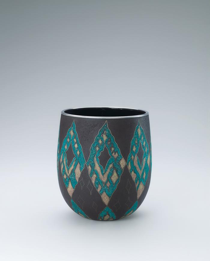 泥七宝花入「遥」