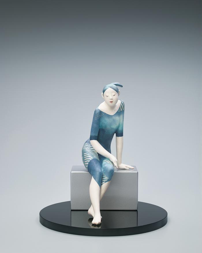 木芯桐塑紙貼「蒼い刻」