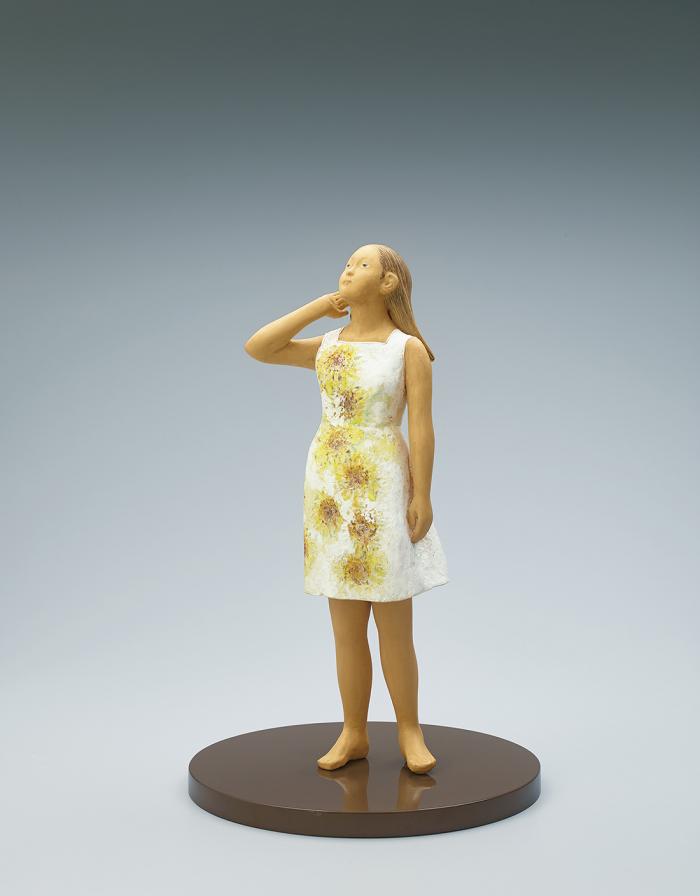 木彫木目込「ひまわり」