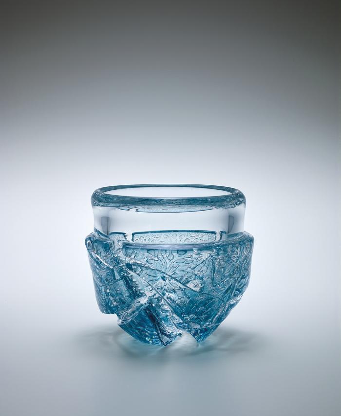 宙吹き花器「再華」