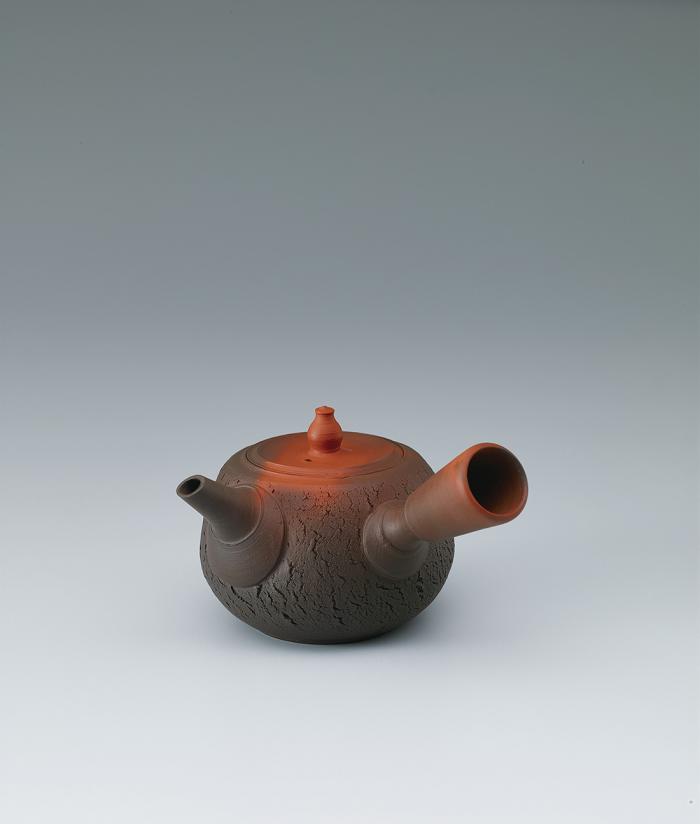 窯変漣文茶注