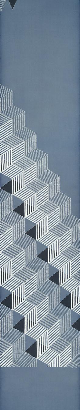 友禅染帯「菱繋」