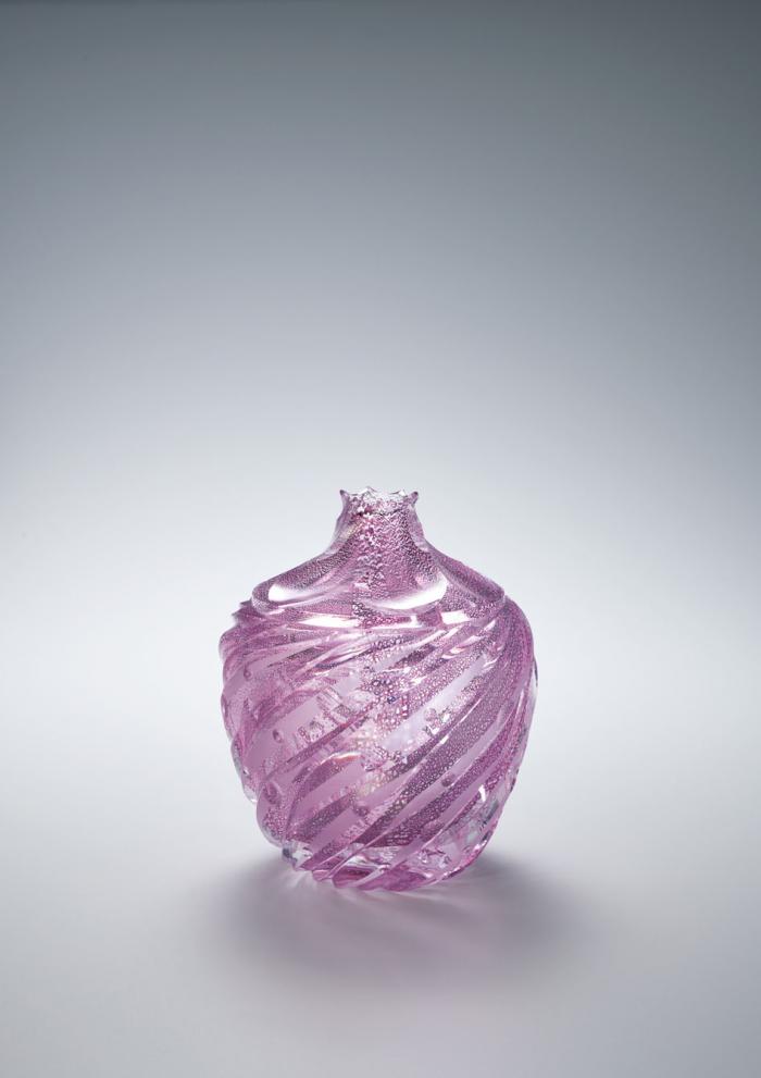 硝子切子花瓶「爛漫」