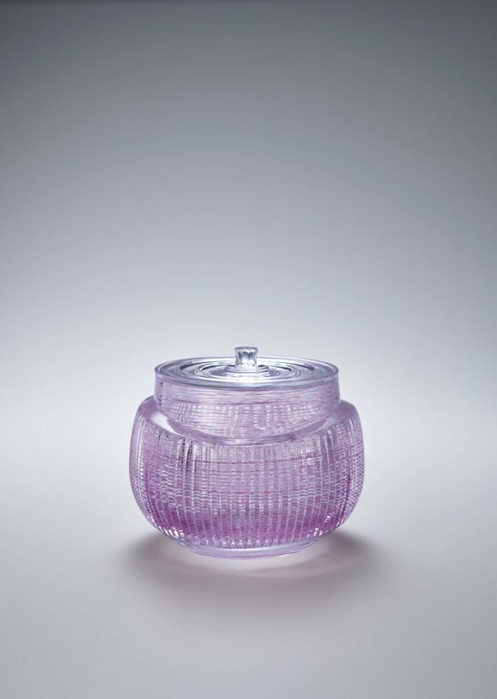 硝子水指「花風」