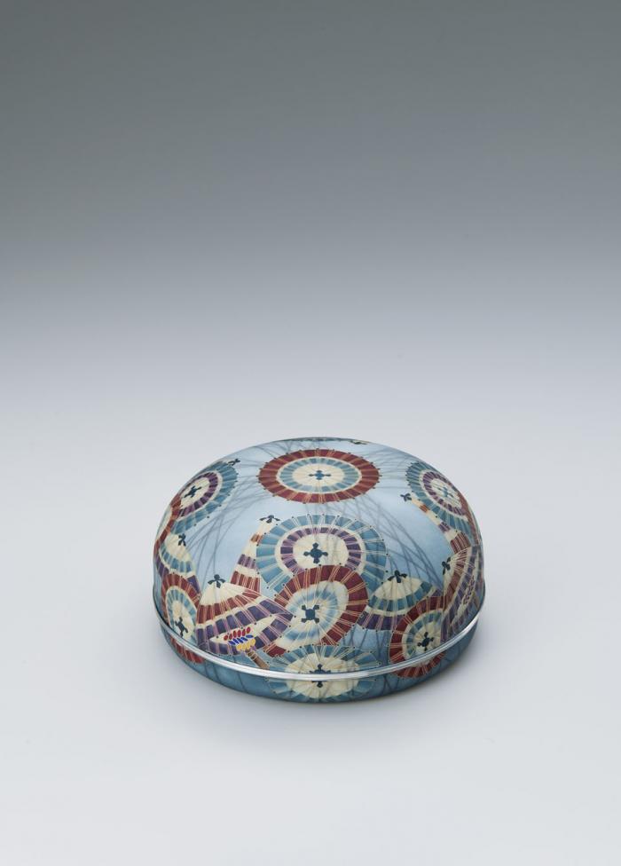 有線七宝合子「驟雨」