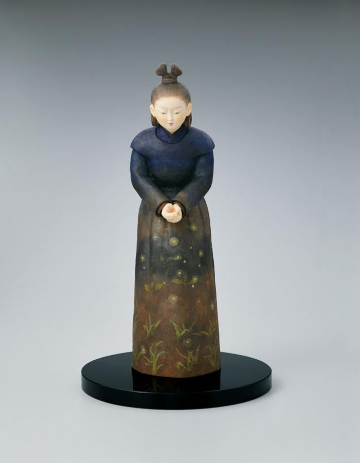 木彫和紙貼「放つ」