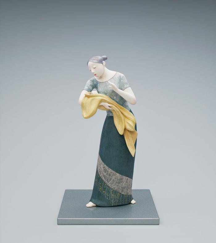 木芯桐塑和紙貼「慈しむ」