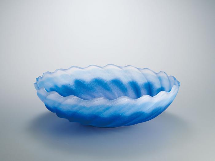 硝子鉢「潮流」