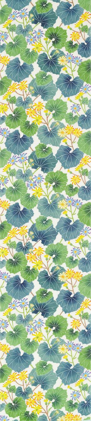 型絵染帯「石蕗」