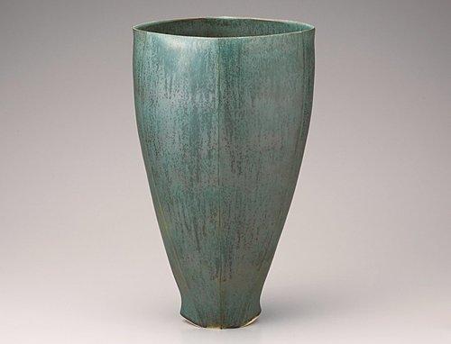 緑釉花器
