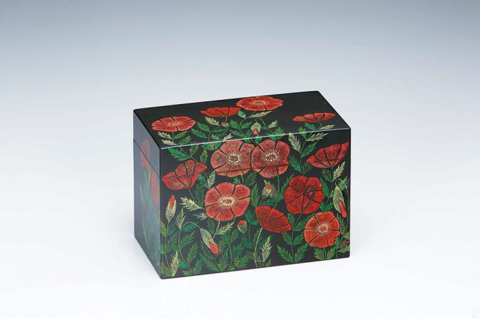 沈金象嵌漆箱「芥子」