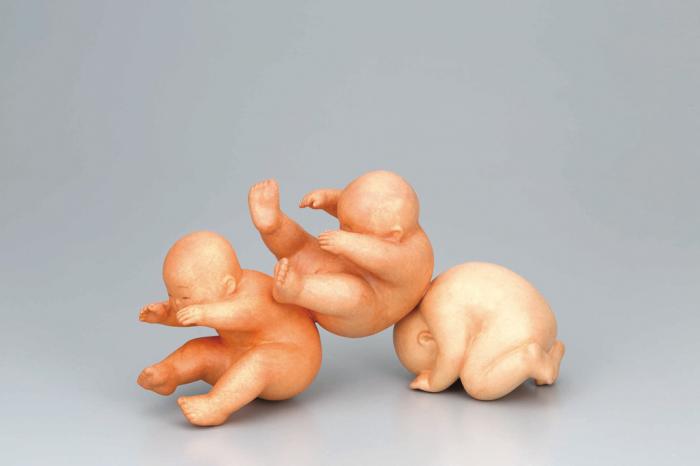 桐塑紙貼「遊」