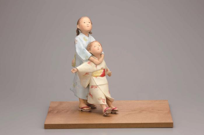 桐塑紙貼「畦道」