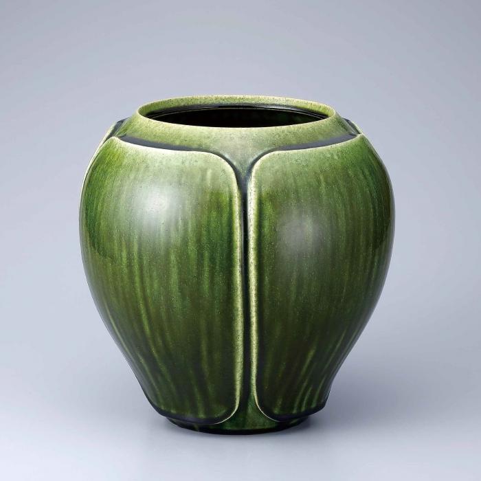 緑釉花器