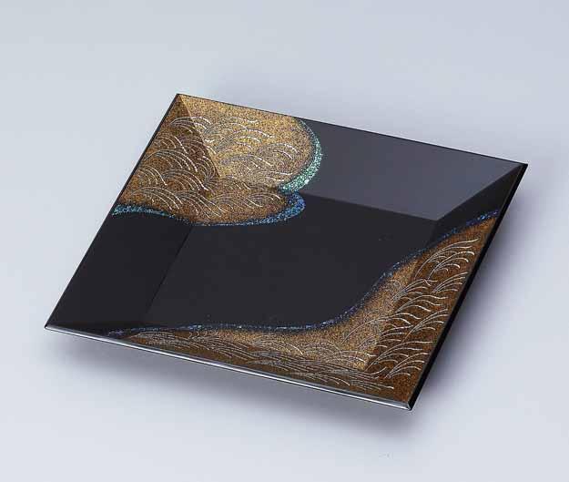 爽籟蒔絵四方盆