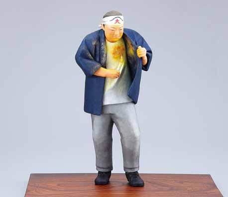 桐塑布紙貼「灯明」