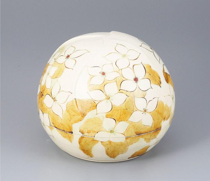 鉄絵陶筥「山法師」