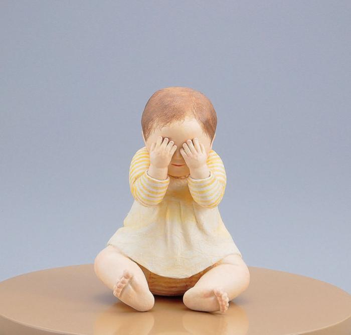 木芯桐塑紙貼「幼子」