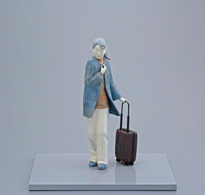 木芯桐塑紙貼「駅・短日」