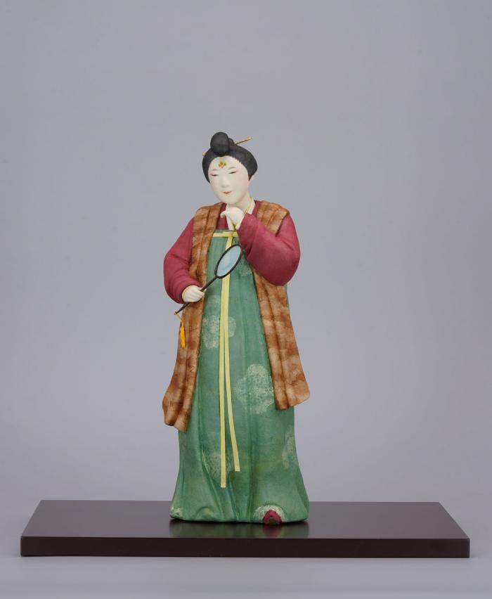 桐塑和紙貼「秋麗」