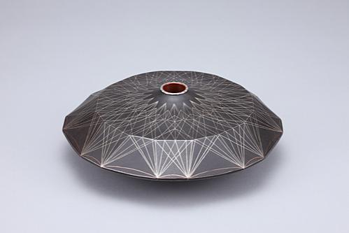 魚々子象嵌花器「煌」