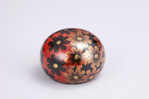 秋桜蒔絵香合
