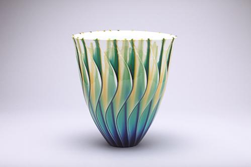 彩釉鉢「翠風」