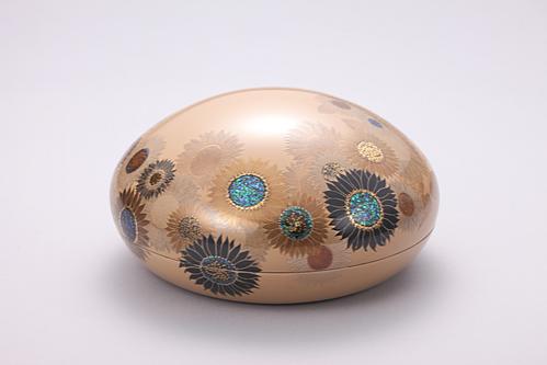 蒔絵菓子器「向日葵」